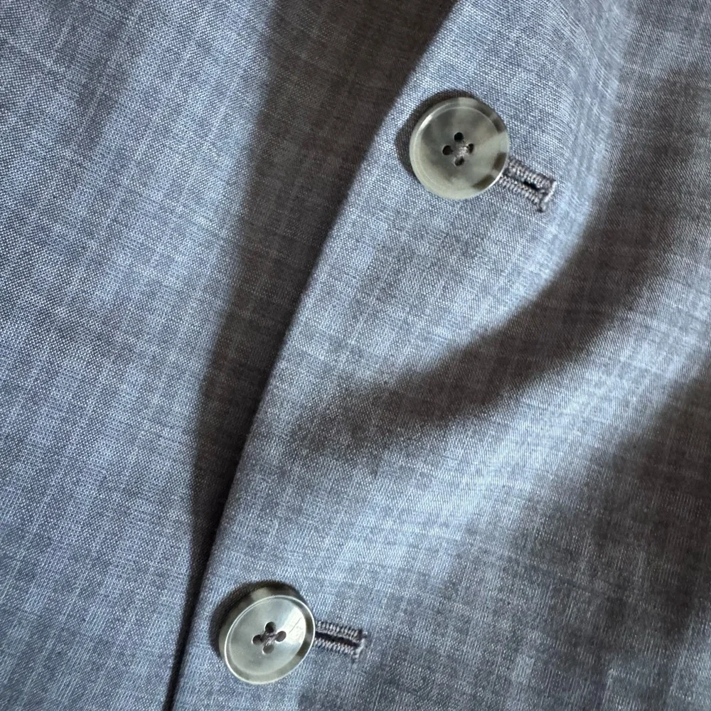 Kenneth Cole Reaction Blazer Blue Gray New with Tags Men’s 48R Plaid Suit Jacket